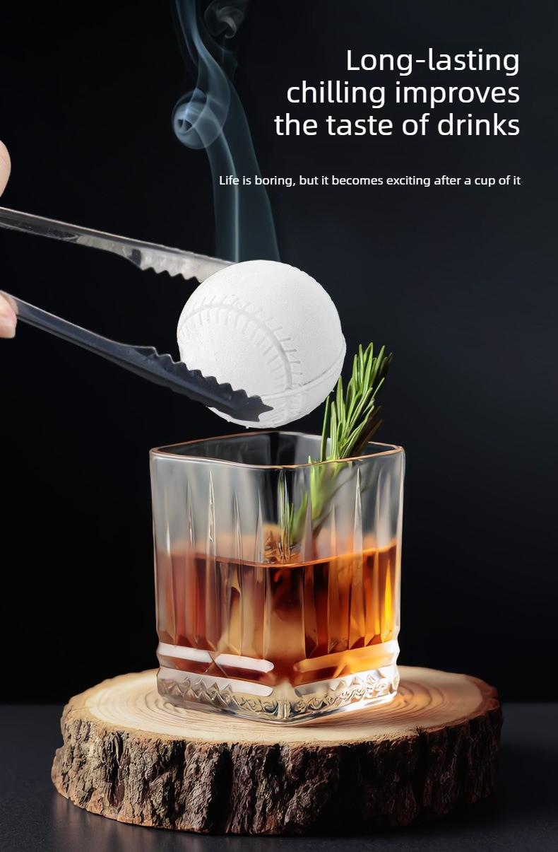 3D Baseball Ice Tray – Food-Grade Silicone Ice Mold, Reusable & Easy Release, Beer, Soda & Party Drink Accessory, Summervibes