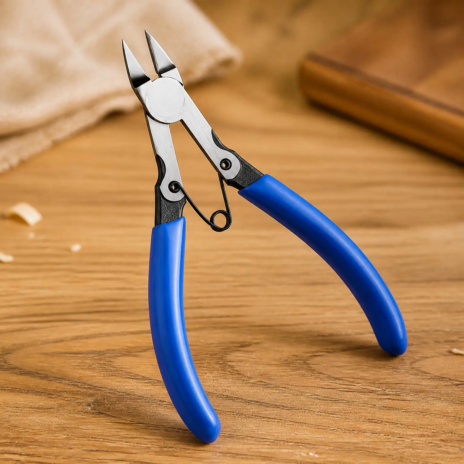 Flush Cutters, Precision Wire Cutter, Flush Pliers, Wire Snips, Electrical Cutters, Sprue, Side & Small Wire Nippers, Diagonal Cut Snips, Ideal for Electronics & Precision Cutting Needs