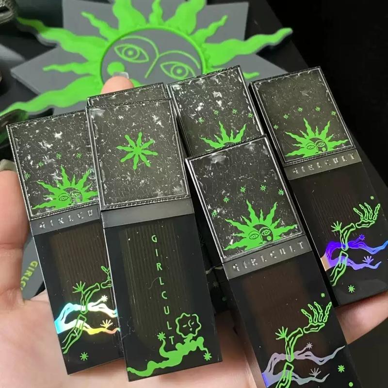 Girlcult Lipgloss Chameleon Dark Gothic Liptint Moisturizing Mirror Finish Long-Lasting Non-Stick Cup Halloween Style Makeup