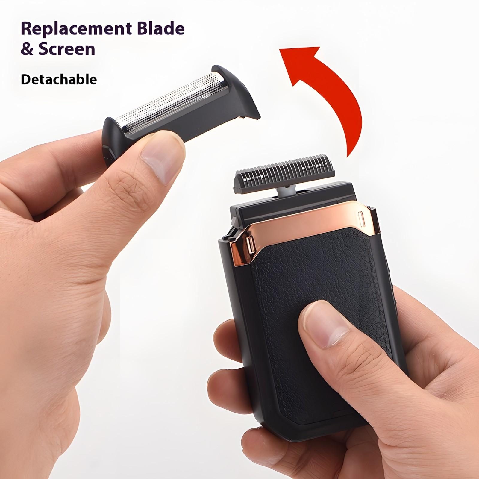 USB Rechargeable Electric Shaver, Portable Electric Beard Razor, Beard Shaver for Men, Men's Grooming Tool for Daily Use