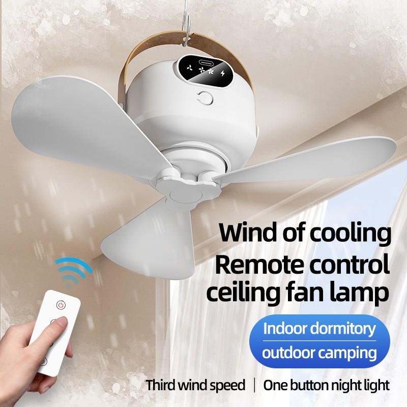 Rechargeable LED Ceiling Fan with Remote Control, Light sound big wind, Portable Battery Powered Fan, USB Charging, Led Lighting Fan, Ideal for Camping, Dorms, Home Rechargeable LED Ceiling Fan with Remote Control, Light sound big wind, Portable Battery Powered Fan, USB Charging, Led Lighting Fan, Ideal for Camping, Dorms, Home