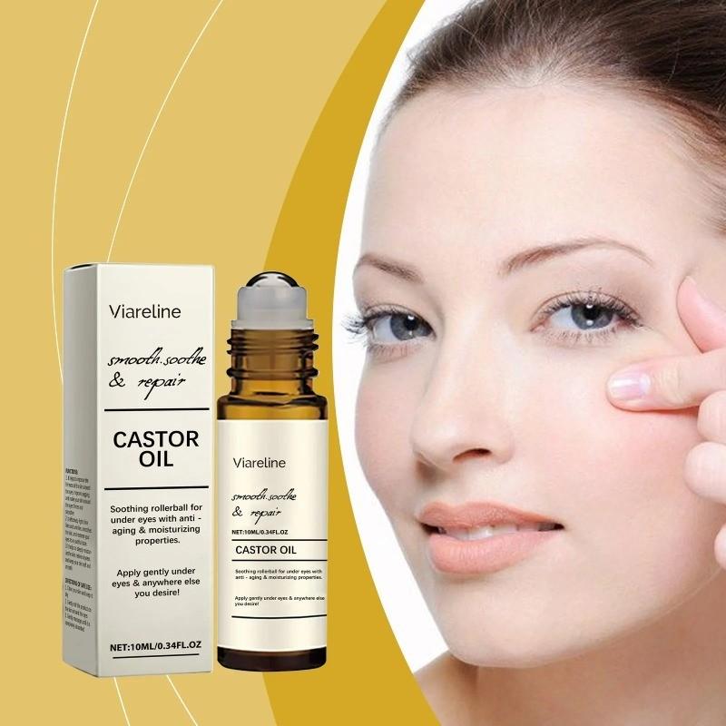 Castor Oil Eye Serum Anti-Wrinkle Remove Dark Circles Eye Bags Anti-Puffiness Lift Firm Ball Massage Moisturize Nourish Eye Care Castor Oil Eye Serum Anti-Wrinkle Remove Dark Circles Eye Bags Anti-Puffiness Lift Firm Ball Massage Moisturize Nourish Eye Care