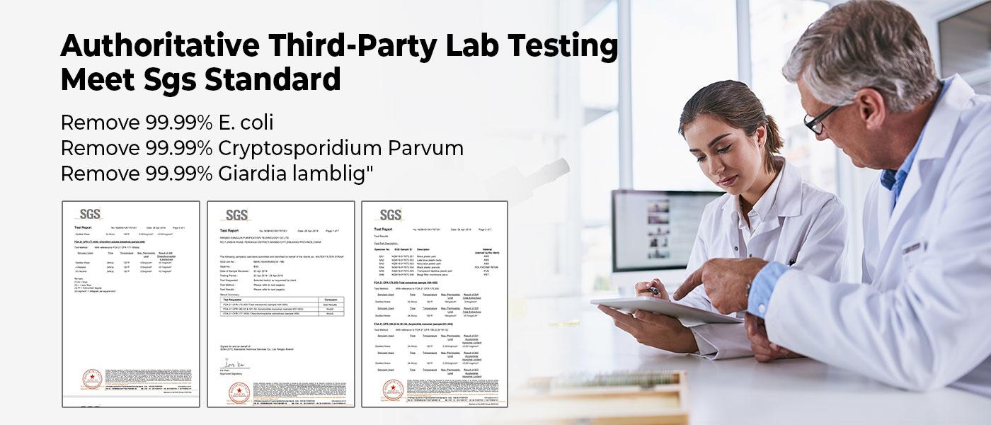 BougeRV Outdoor Water Filter,Portable Emergency Water Straw -Personal Water Filter For Hiking,Camping,Fishing,Lightweight & Compact Design Outdoor Euipment，2 Counts