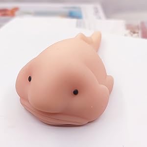 Cute Blobfish Toy, Scented, Fidget Blob Fish Mochi Toys, Stress Relief Squeeze for Kid and Adult, Sensory Toy for Autism, Birthday, Christmas, Office, Stocking Stuffer Gift