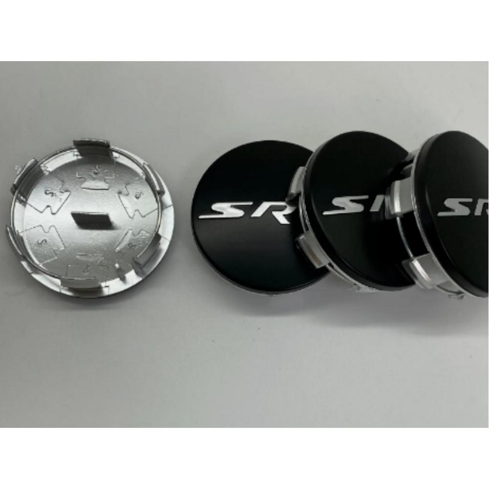 4PC SRT Wheel Center Hub Rim Caps Emblem For 2011-2022 Dodge Charger Challenger Jeep Grand Cherokee