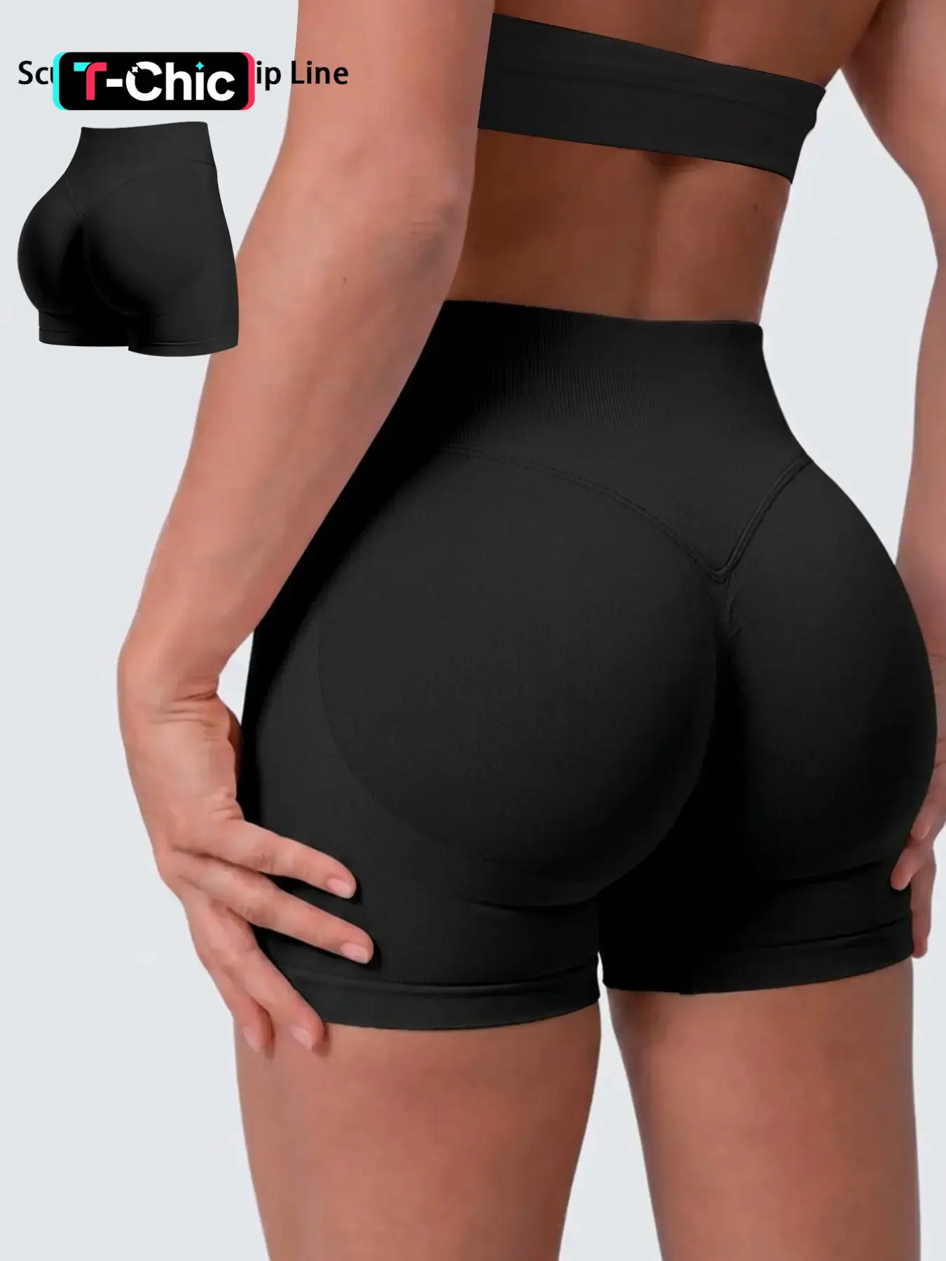 Women's High Waist Athletic Shorts, Quick Dry Sporty Yoga Pants, Comfortable Outdoor Running Shorts, Fashionable Cycling Shorts, Compression Shorts, Stretchy Shorts, Active Shorts, Fitness Yoga Shorts