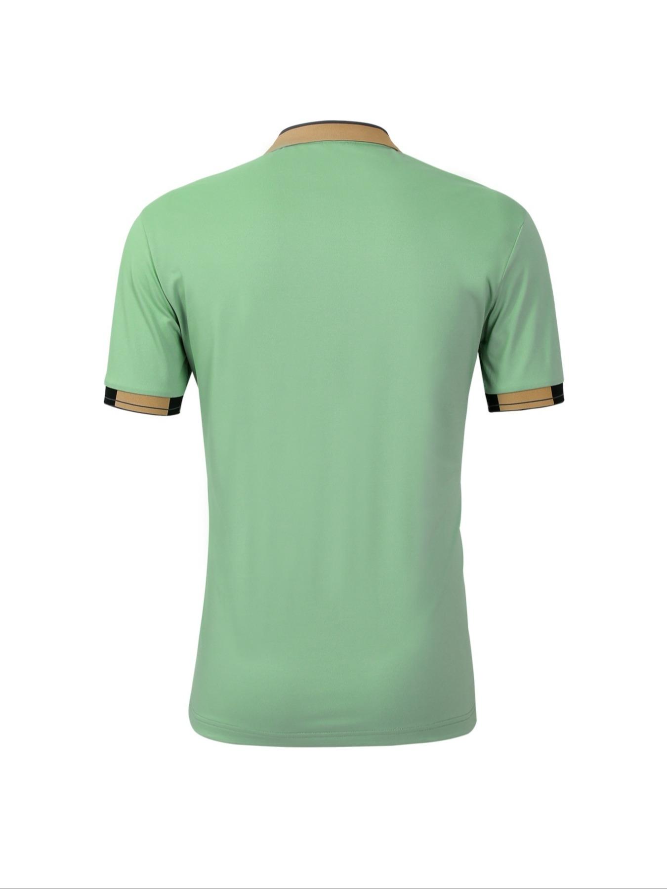 Hh4946 Zavetti Canada Logo Print Men's Polo Shirt, Elastic Casual Breathable Four-Season Comfortable Durable High-End Polo