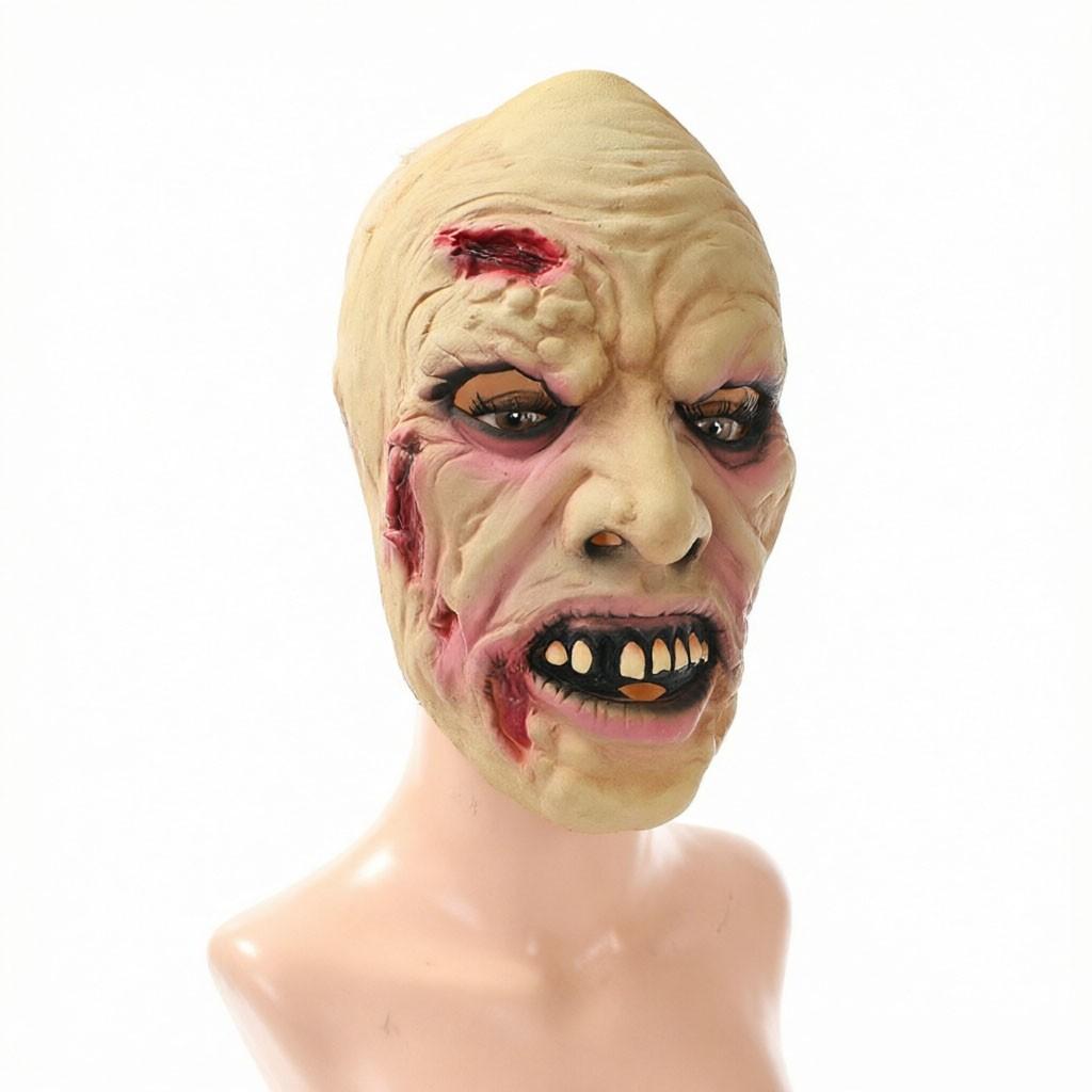 Ultra-Realistic Zombie Mask, Halloween Prank Tool, Reusable Horror Face Mask, Spooky Party Accessory, Twin Pack for Haunted House Fun