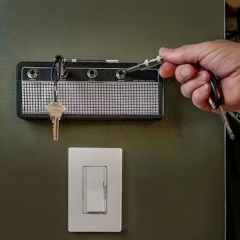 Jcm800 Amplifier Shaped Key Storage Box, Marshall Fender Style Iconic Logos Keychain Organizer, Punch-Free Self Adhesive Wall Mount Key Holder Decor