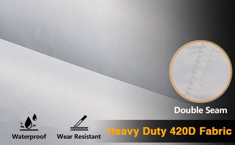 Generator Cover, 26”L x 20”W x 20”H Heavy Duty Waterproof 420D All-Weather Generator Cover with Storage Pocket Compatible with Most Generators 3000-5000 Watt (Gray)