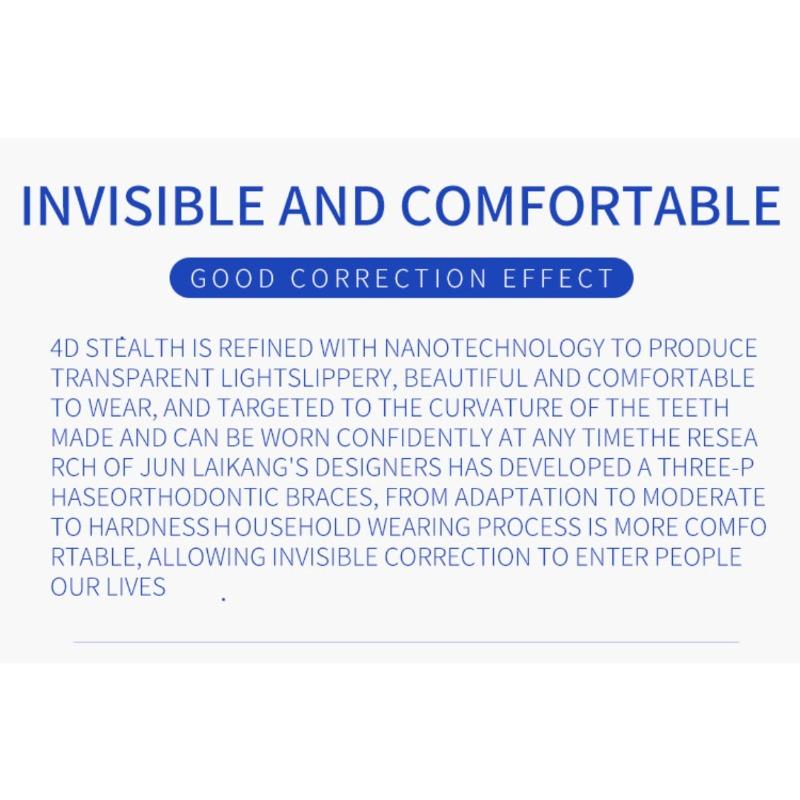 Silicone orthodontic braces Product with Storage Case, Comfortable to Wear, Safe to Use, Suitable for Both Men and Women