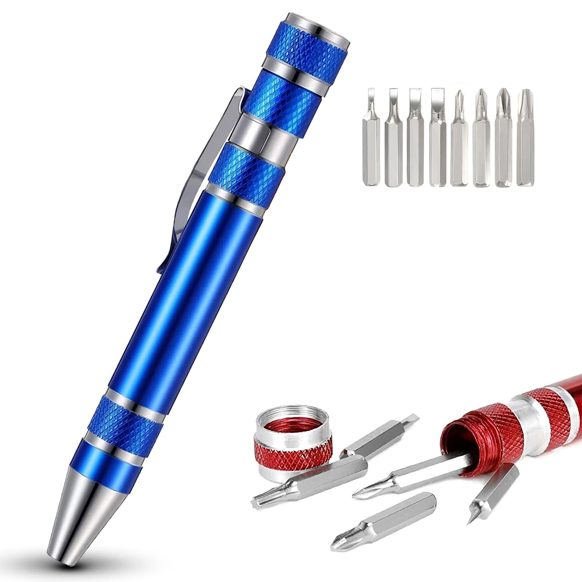 Precision Screwdriver Set, Multifunctional Screwdriver: Portable Aluminum Tool Kit with Screwdriver Bits for Home Repairs, Electronics, DIY Projects, Compact Design for Storage, Essential for Maintenance, Summer Cleanup, and Holiday Decorations