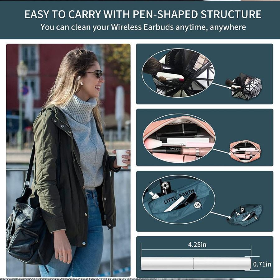 Bluetooth-compatible Earphones Cleaning Pen Set, Multifunctional Dust Removal Cleaner, Keyboard Brush Kit for Computer Accessories Maintenance, Laptop Cleaner