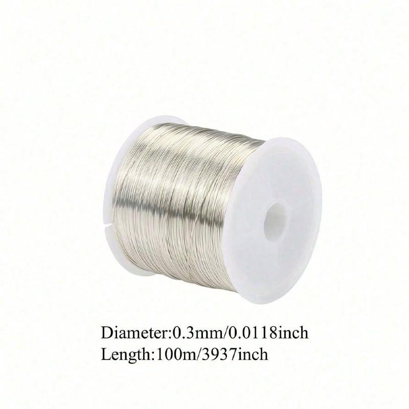 Flexible Transparent Nylon Beading Thread, DIY Jewelry Making Wire, Craft Hair Accessories, Floral Binding String, Ideal for Crafts