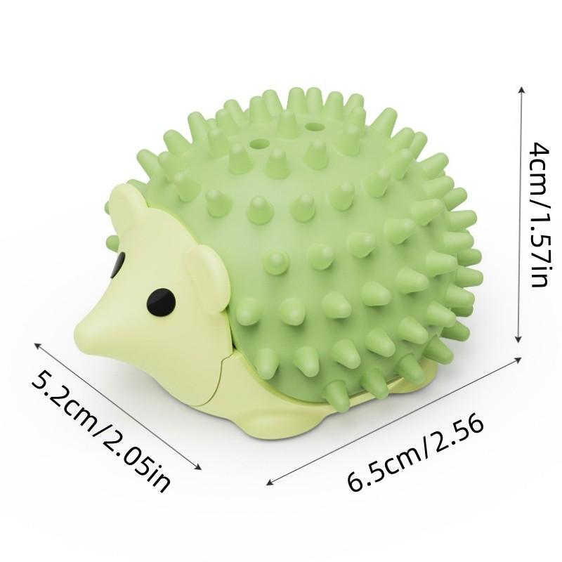 Essential Cat Toy Set, Hedgehog Shape Scratching Post & Mint Ball, Durable Chew Toys for Cats, Self-Playing Fun, Wall-Mountable Rotating Design