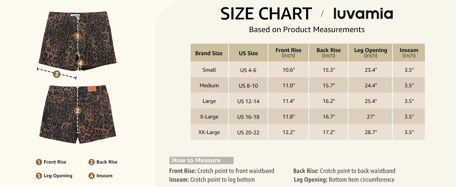 luvamia Jean Shorts for Women Trendy High Waisted Cheetah Leopard Animal Print Stretchy Denim Shorts Summer Casual Jorts luvamia Jean Shorts for Women Trendy High Waisted Cheetah Leopard Animal Print Stretchy Denim Shorts Summer Casual Jorts