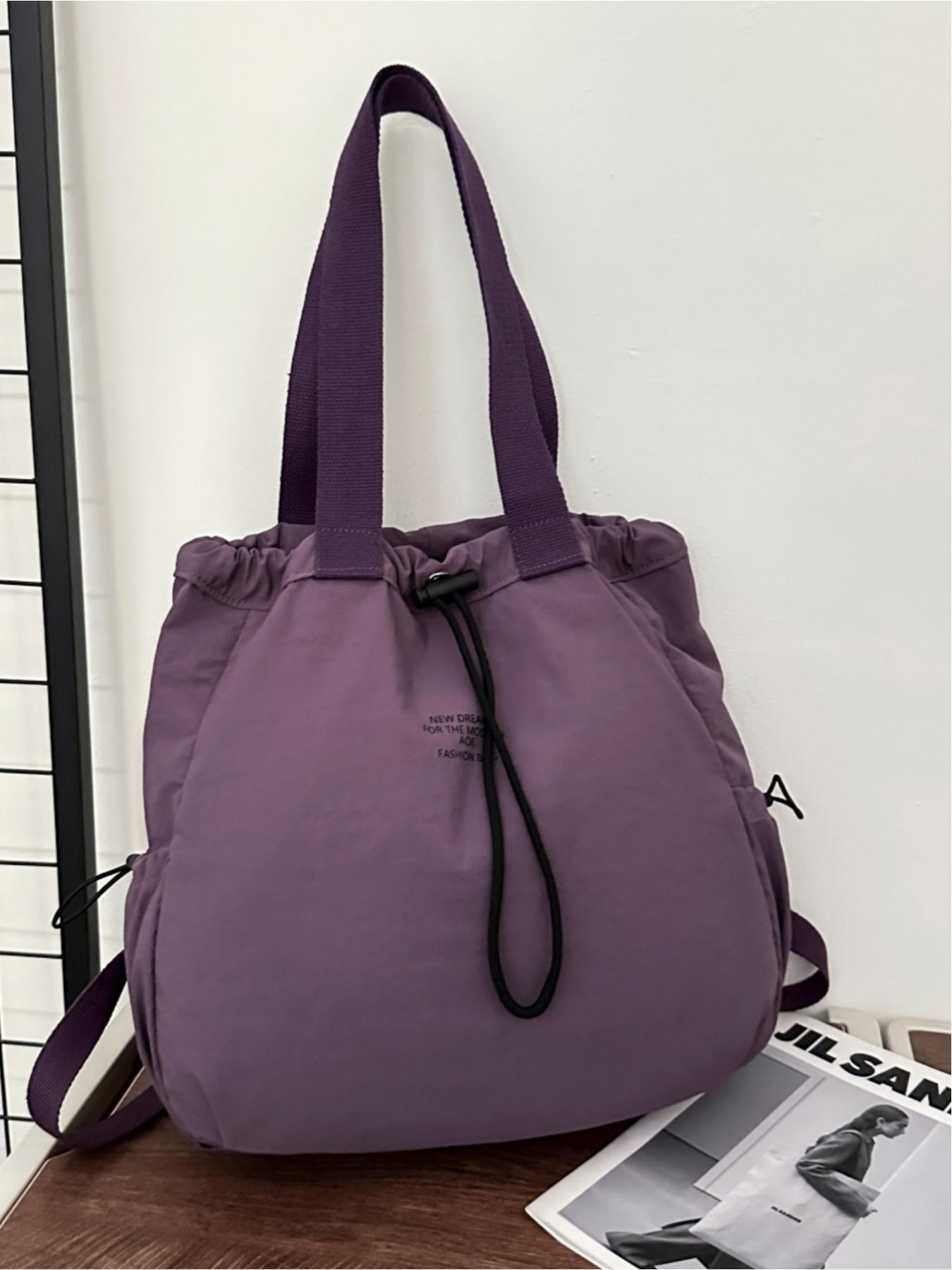 Multifunctional 3-way drawstring bag, lightweight canvas, large capacity, can be used as a backpack, shoulder bag, handbag, Sling backpack, versatile in multiple colors, suitable for commuting, casual wear, and everyday use, ideal for school, work