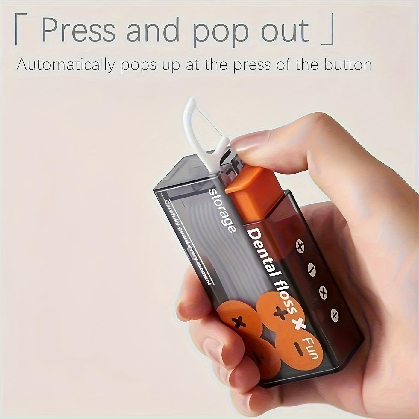 Automatic Floss Dispenser, High-Quality Portable Toothpick Box, Durable PP Material, Compact Design, Suitable for Home and Travel