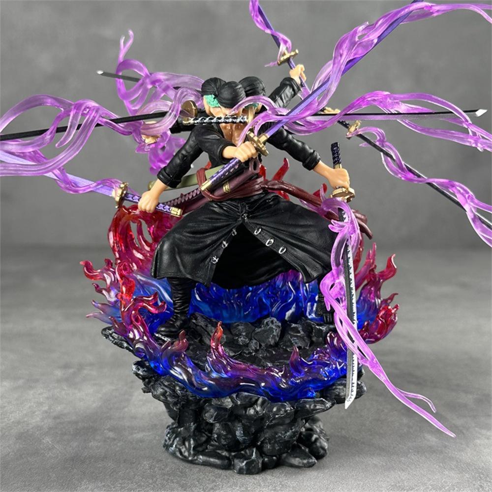 One Piece Roronoa Zoro Ashura Figure, 9-Sword Style Demon God Statue, Ultimate Gift for Otakus & Anime Lovers, Collectible Figurine