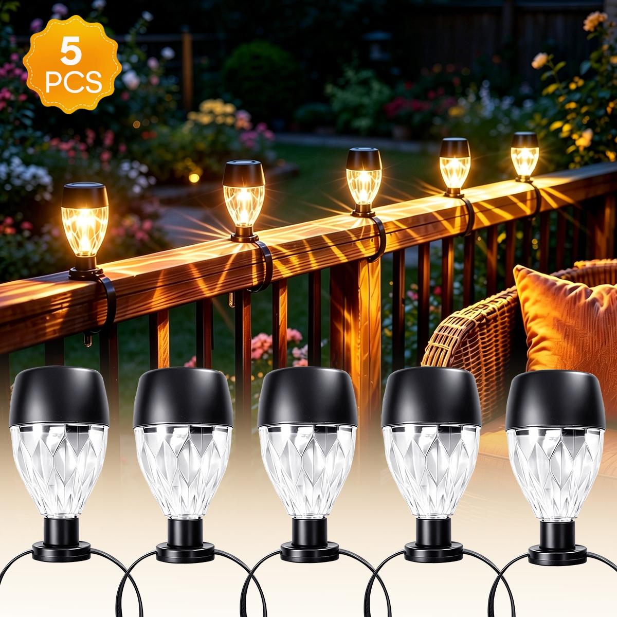 Solar String Lights Set, Outdoor Fence Decor, Party Atmosphere Lighting, Poolside Landscape, Balcony Railing Light, Social Gathering Background Illumination