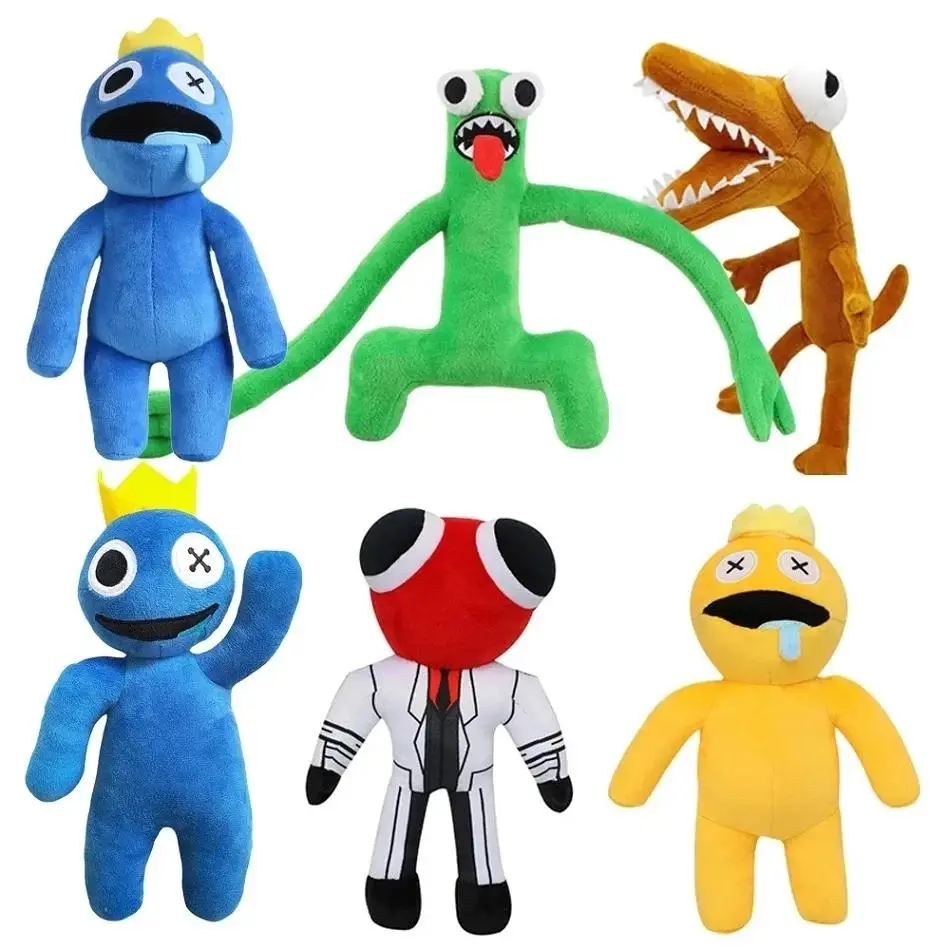 30cm Rainbow Friends Plush Toy - Cute Collectibles, 3D Animal Stuffed Toy, Adorable Design, Role Play Puppet, PP Cotton Fill, Animation Monster Doll for Children, Christmas Gift, 3D Animal Stuffed Toys