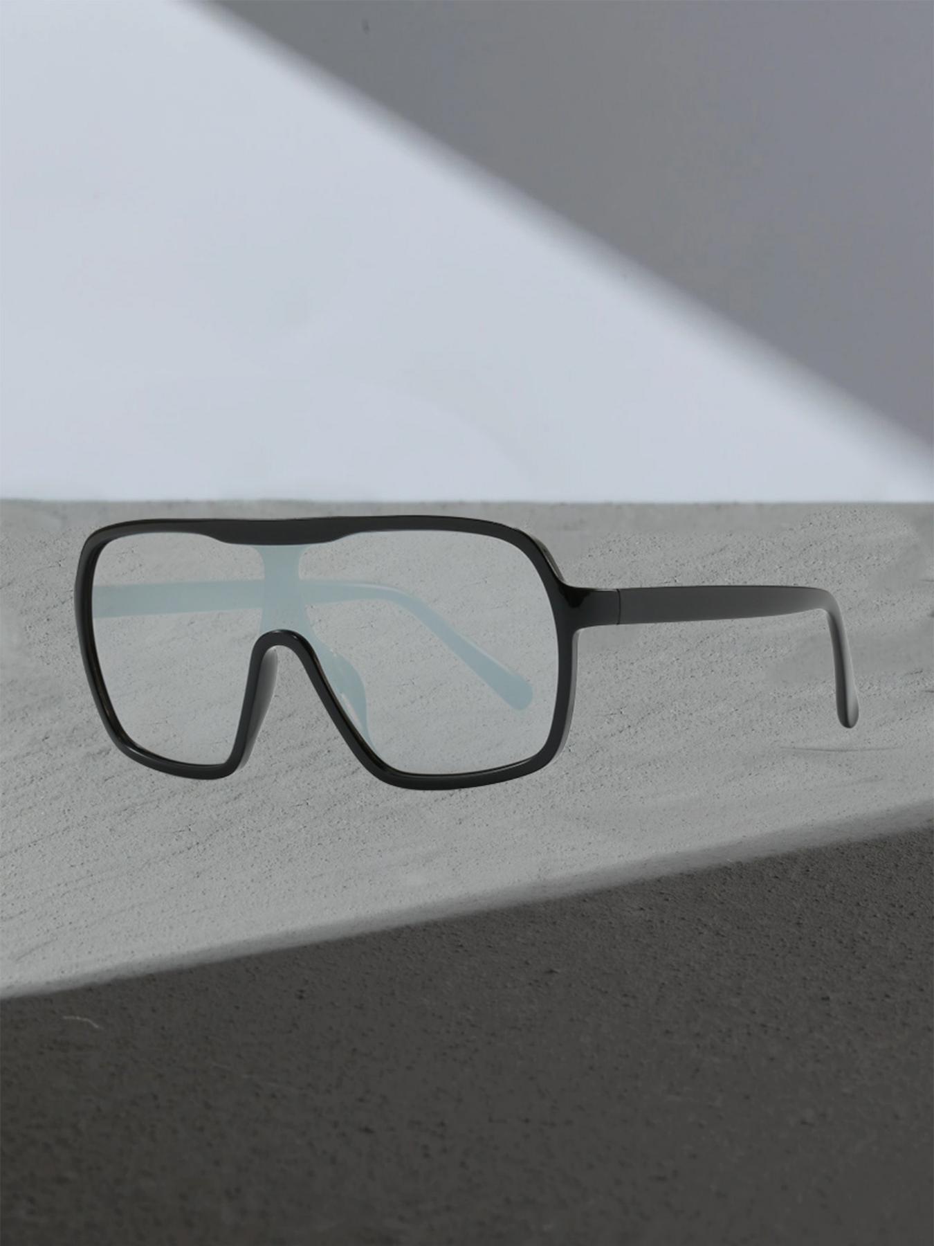 Square Frame Men's Sunglasses, Outdoor Sports Protective Glasses, Women's Cycling Sunglasses, All Seasons Casual Style