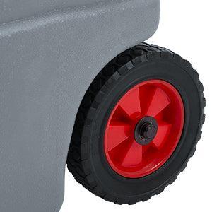 GARVEE15 Gallon Portable Fuel Caddy with 10-ft Hose, Siphon Pump, and 7.5 L/min Manual Nozzle, Available in Gray, Red, and Yellow for Efficient Fuel Transfer and Storage.