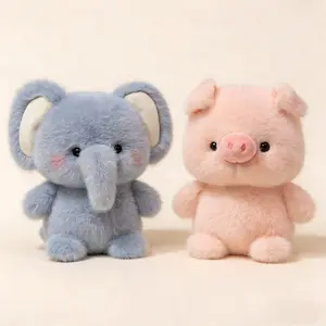 2pcs Cute Plush Companion Pet Dolls |   Skin-Friendly, Separation Anxiety Relief, Suitable for Home Sofa/Cage Use, for Cat and Dog Breeders, Without Battery