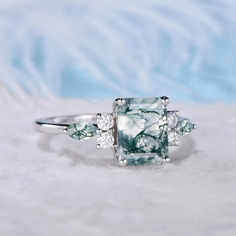 Elegant and stylish, this exquisitely crafted white cubic zirconia ring for women is perfect for parties, banquets, engagements, and as a holiday gift for ladies