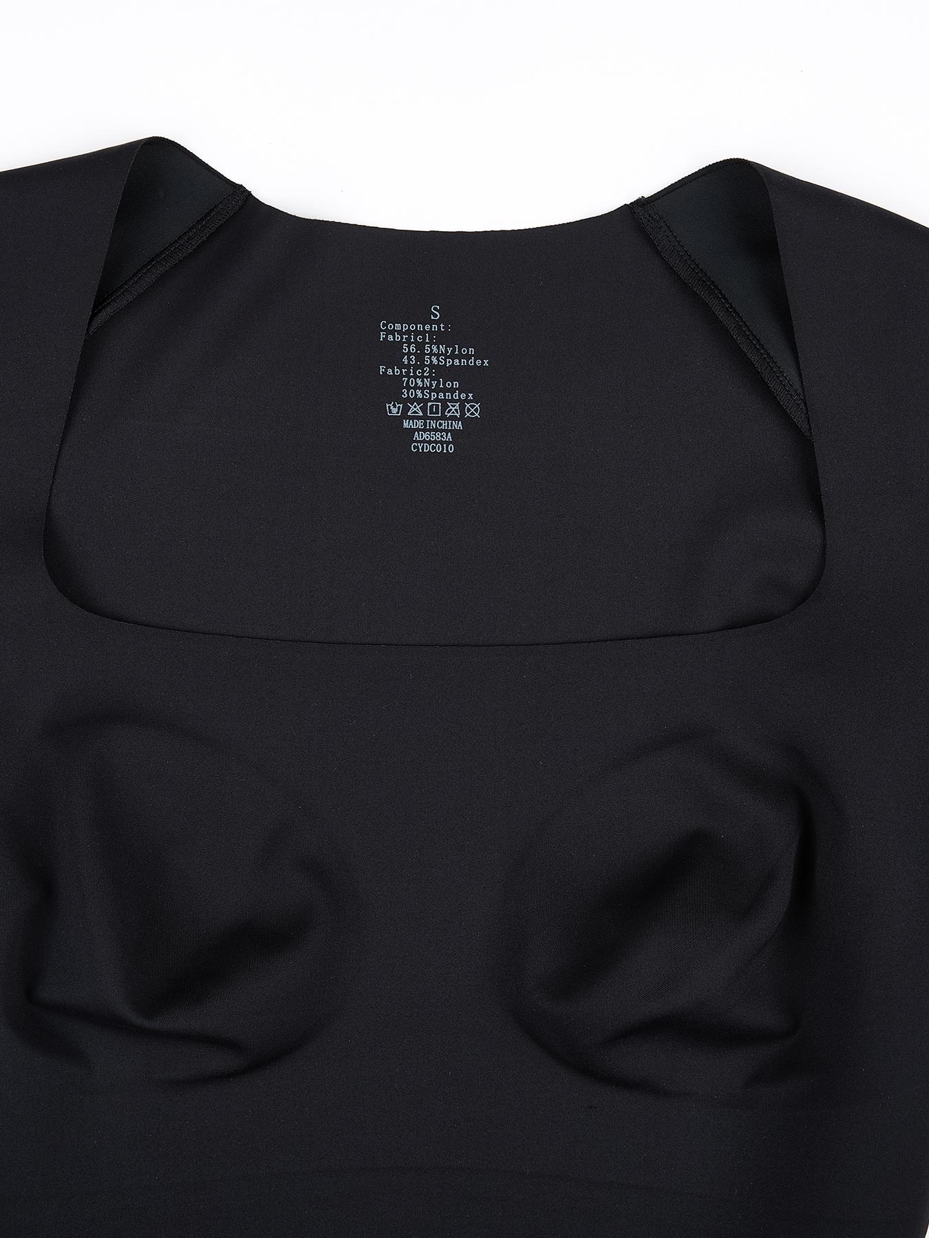 Women's Seamless Slim-Fit Long Sleeve Top, High Elasticity Comfortable Breathable Fabric, Casual All-Season Wear, No Underwear Needed