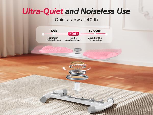 MERACH Ab Twist Boards, Slim Waist and Toned Abs, Non-Slip Pedal, Load-Bearing Capacity up to 300 lbs