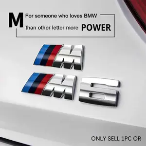 Bmw 3D Electroplated Car Emblem Body Sticker Trunk Decoration Decal Automotive Decals for Various Models Including G30 G32 G01 G02 G05 G06 G07 G26 G23 G22 Sticker Decals
