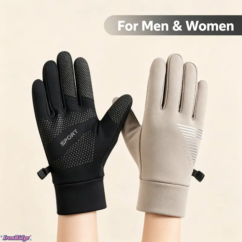 Thin Winter Touchscreen Gloves for Men Women, Windproof Waterproof Non‑Slip Sports Mittens, Lightweight Thermal Cold‑Weather Accessory, Perfect for Outdoor Cycling, Running & Daily Sports Activities, Ideal for Fall Winter Outdoor Wear