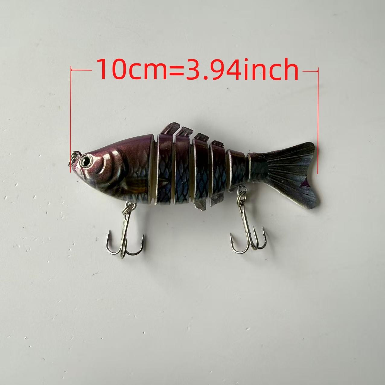 Large brand replica, popular, 2pcs, submerged simulation 7-section fish lure, fake bait, multi section hard bait for fishing, suitable for freshwater and seawater fishing accessories, fishing equipment and supplies