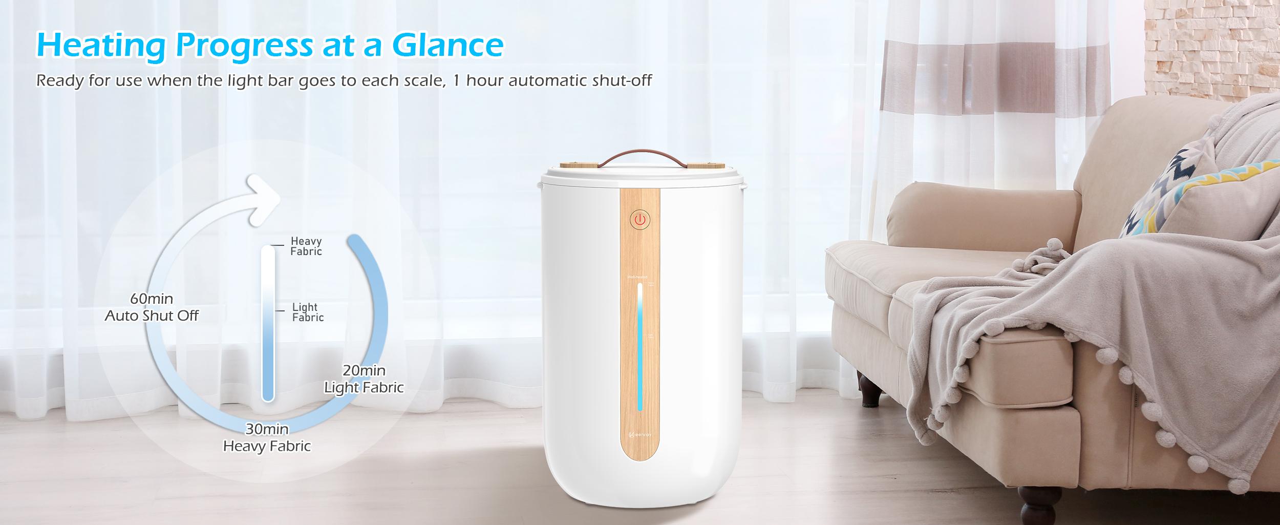 Keenray Towel Warmer for Bathroom, Towel Warmer Bucket with Heating Progress Bar, Fragrant Disc Holder, Leather Handle, Auto Shut-Off Towel Bucket Fits Up to Two 40" x 70" Oversized Towels, Blankets Keenray Towel Warmer for Bathroom, Towel Warmer Bucket with Heating Progress Bar, Fragrant Disc Holder, Leather Handle, Auto Shut-Off Towel Bucket Fits Up to Two 40" x 70" Oversized Towels, Blankets