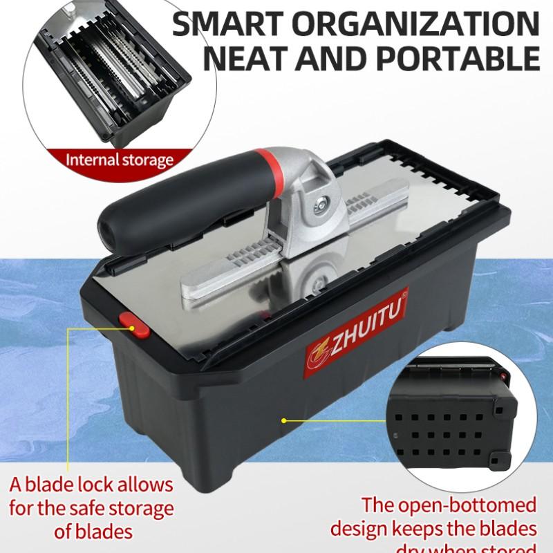 Zt Toothed Putty Knife Set, High-Quality Stainless Steel Blades, Durable & Sharp Tools for Home Repair, Ideal Gift for DIY Enthusiasts