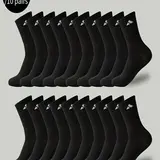 【Black Friday】Men's Moisture-Wicking Breathable Fabric Socks, 10 Pairs, Thick Comfortable Fitness Running Socks, Outdoor Sports Socks
