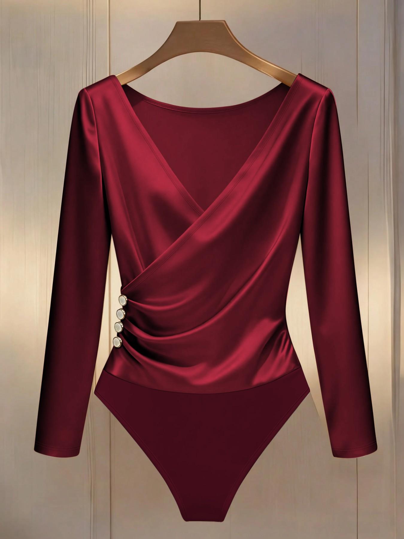 Women's Casual V-Neck Sleeveless Jumpsuit, Elegant Knit Fabric, Slim Fit, All Seasons Wear, Versatile Layering Option