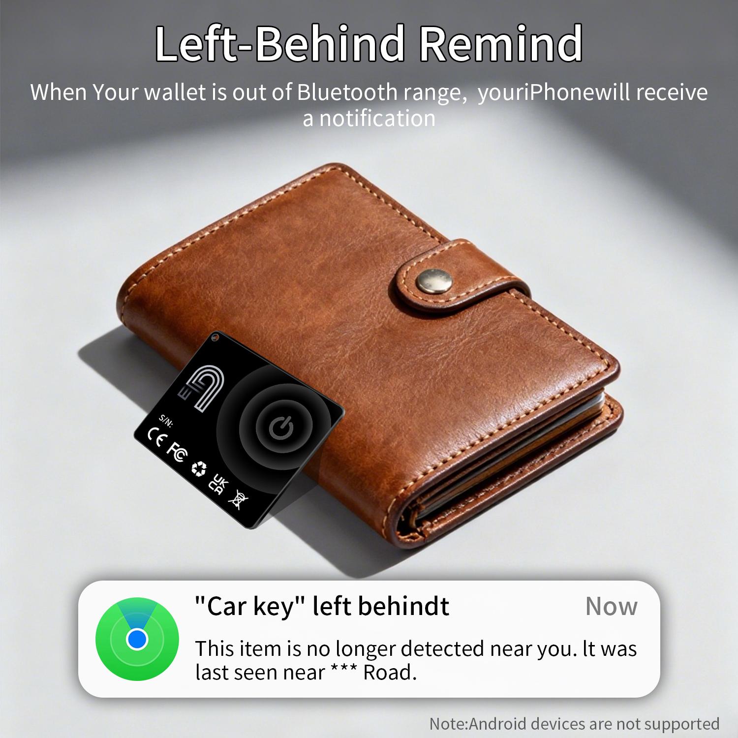 Mini Tracker Magicard Pro for iPhone, Works with Find My, Wireless Charging, Waterproof, Lost Device Protection, Wallet Car Key Finder, Smart Tracking Tag