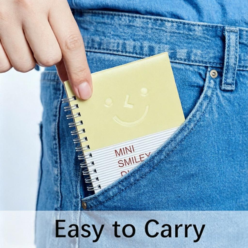 【HUOMAQFAN】 6 Pcs Mini Pocket Notebooks - 4.1x3 in PU Leather Hardcover Journals, 100 Sheets Portable Blank Memo Pads, Assorted Colors for Travel, Office