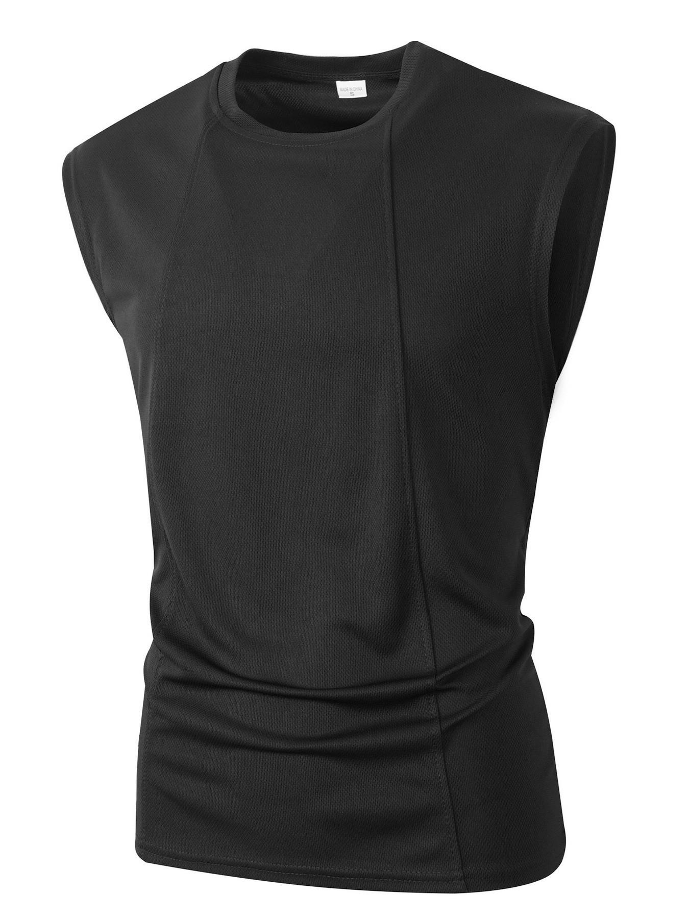 Men's Sleeveless Fitness Tank Top, Quick-Dry Mesh Breathable Sports Shirt, Ideal for Workouts, Comfortable and Lightweight Design