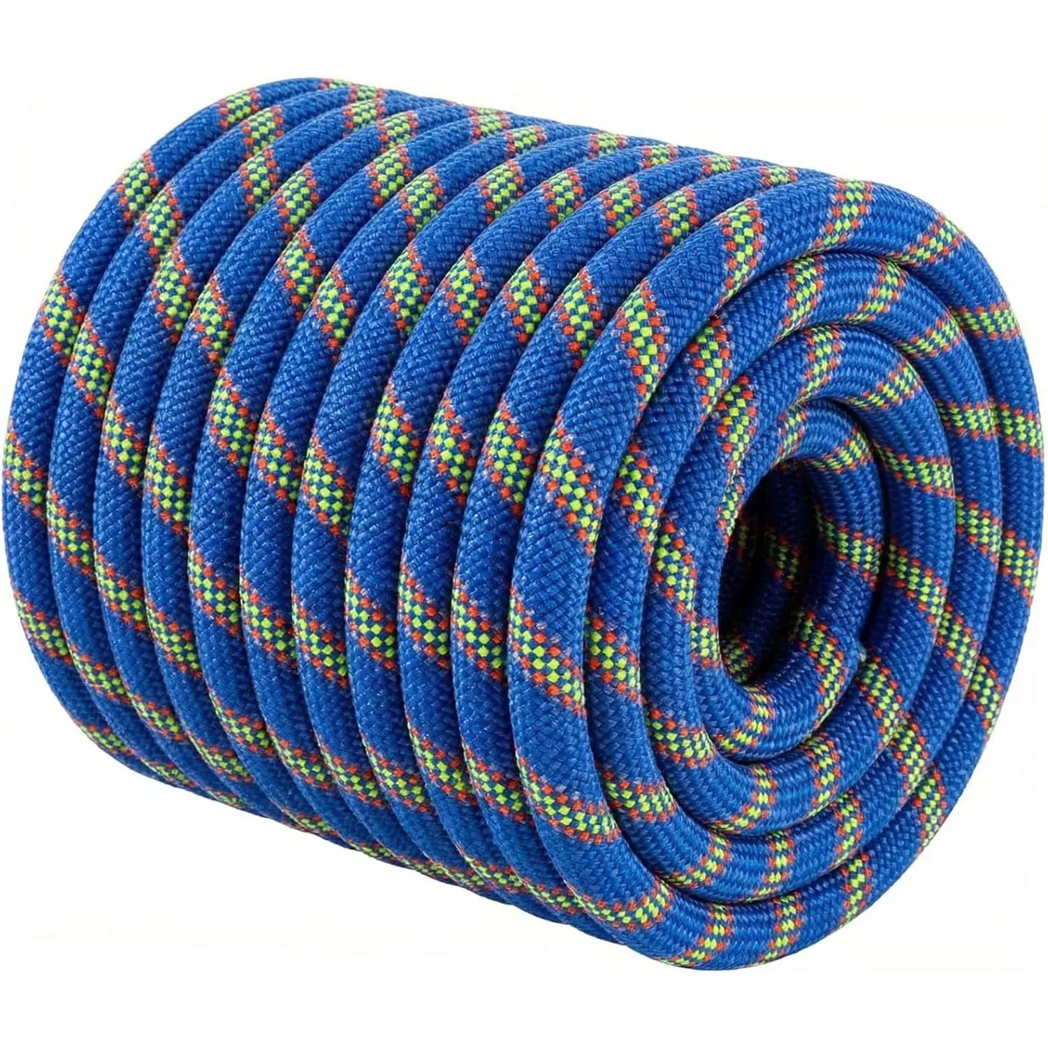 48-Strand Braided Polyester Static Arborist Climbing Rope - 1/2"x100ft, Hot Melt Cut, for Tree Workers, 48-Strand Braids, Static Rope
