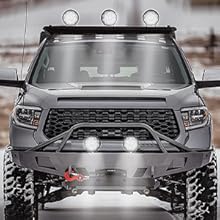 Nilight 2PCS 4Inch Led Pods Round 3370LM Built-in EMC Work Light 90° Flood Beam Angle for Offroad Lights Side Light Rear Back-Up Light for Tractor Truck Motorcycle Boat ATV UTV  dealsforyoudays