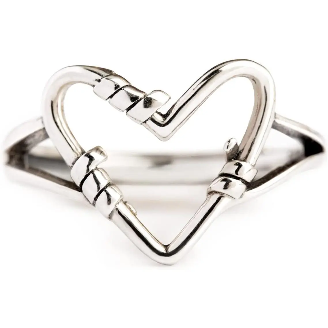 Silver Rings, Vintage Thumb Rings for Women, Minimalist Silver Heart Love Ring, Promise Ring, Gifts for Her