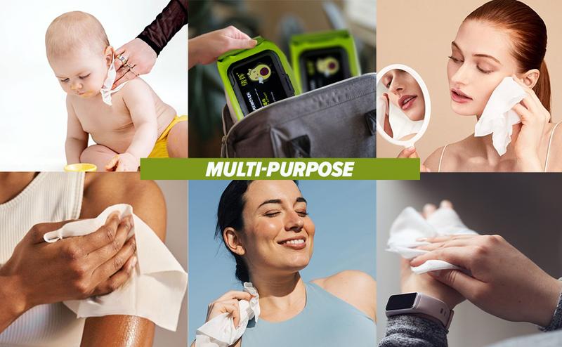 Extra Large Flushable Wet Wipes - Plant-Based Fibers, Fragrance-Free, Travel-Friendly Adult Wipes for Toilet & Personal Care Self Cleaning Pack