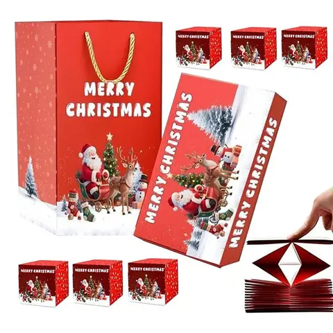 Christmas Surprise Money Box, Cash Bounce Gift Set, Foldable Fashion Bounce Box, Ideal for Birthday, Graduation, Valentine's Day, New Year