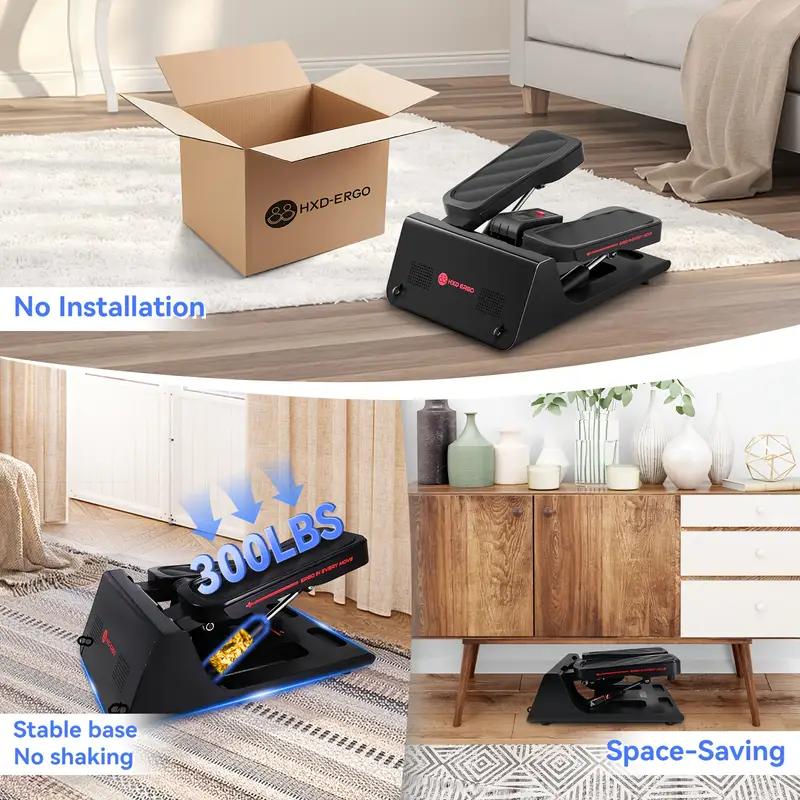 Mini Stepper for Home, 300LB Capacity Quiet Stair Stepper with Bands - Compact PVC Fitness Equipment with LCD Display, Perfect for Small Spaces & Apartment Workouts Mini Stepper for Home, 300LB Capacity Quiet Stair Stepper with Bands - Compact PVC Fitness Equipment with LCD Display, Perfect for Small Spaces & Apartment Workouts