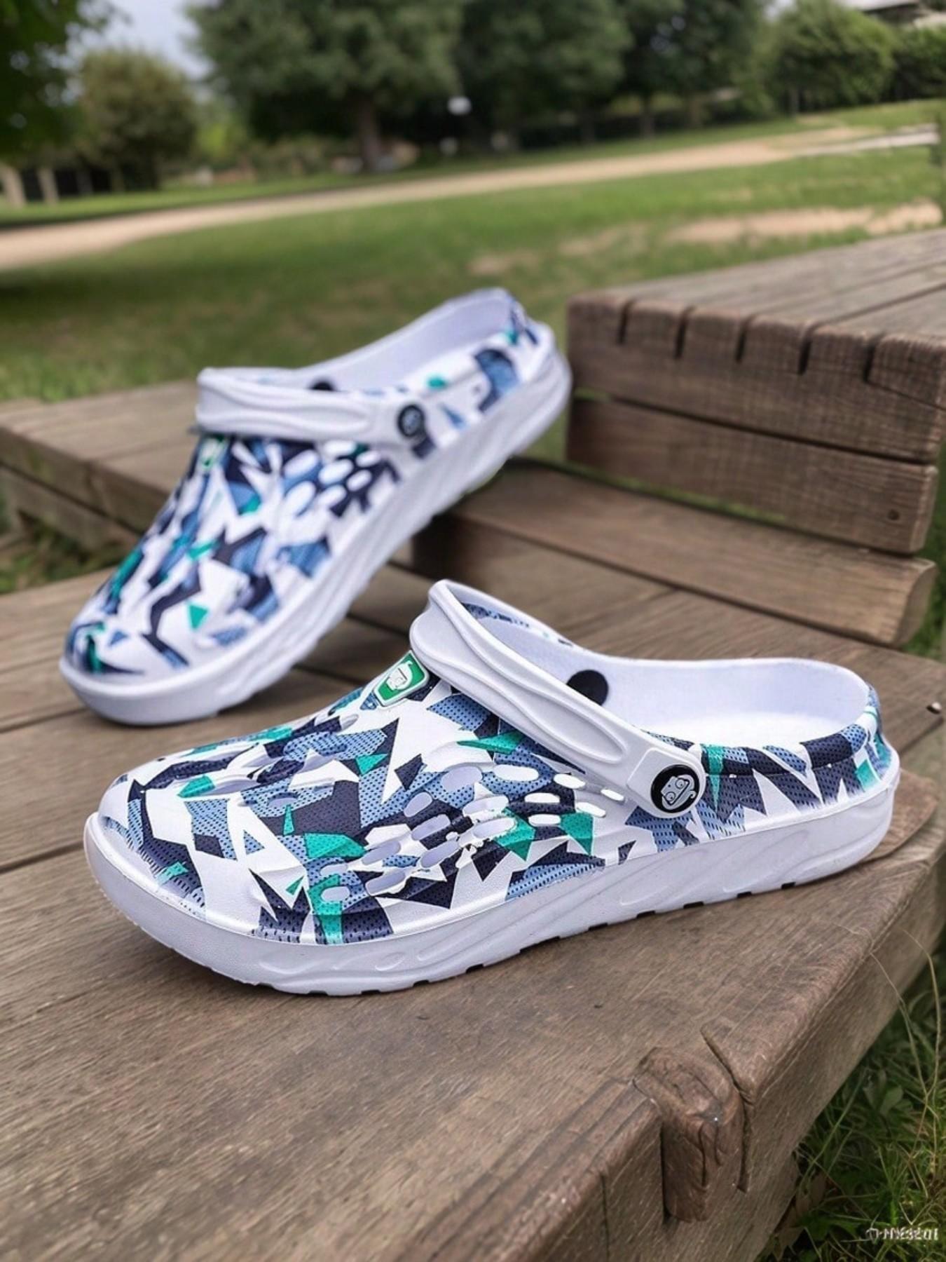 Men's Breathable Eva Sandals, Adjustable Back Strap, Shock Absorbing Sole, Lightweight & Non-Slip, Ideal for Outdoor Activities