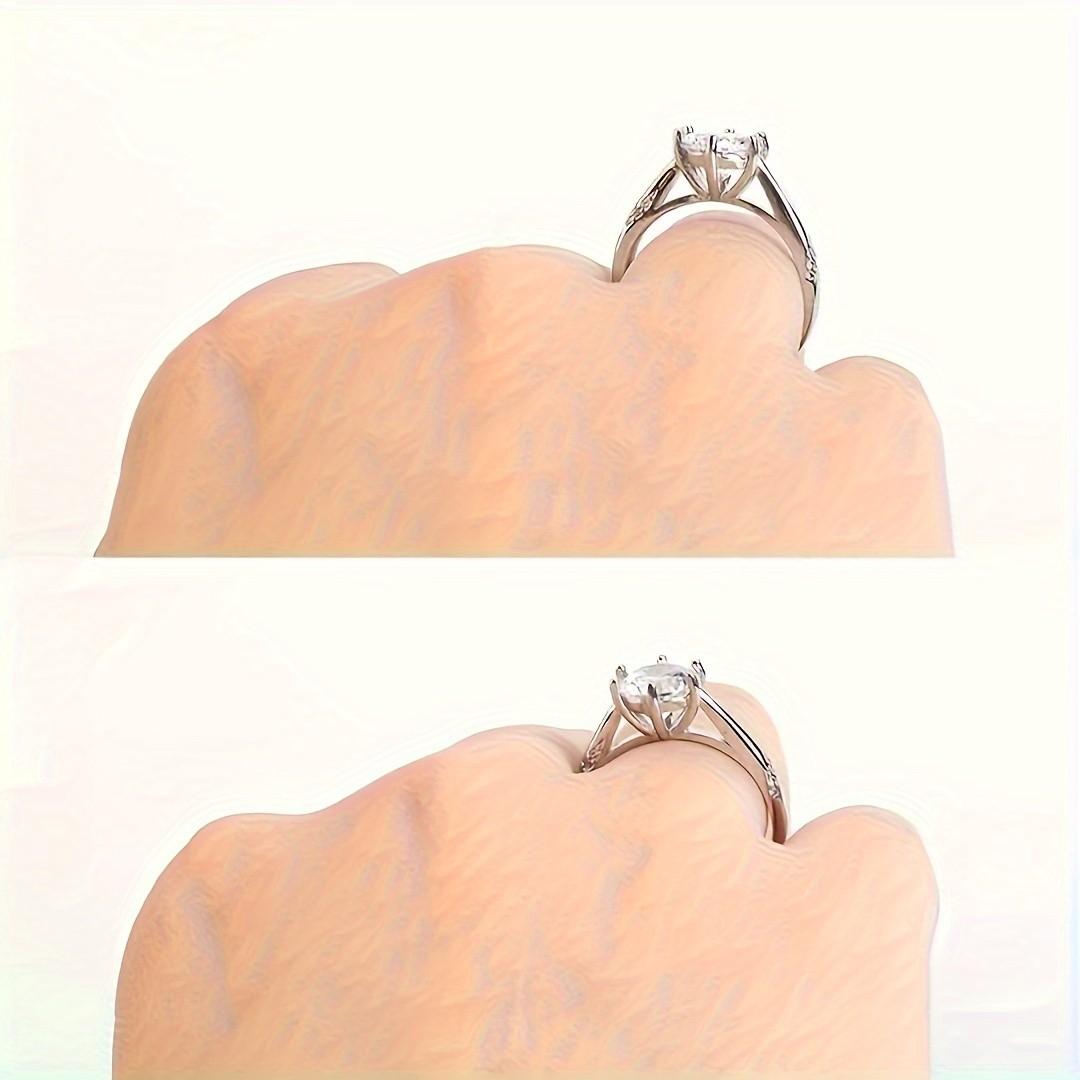 Resin Ring Adjuster, Invisible Ring Size Adjustment Pad, Fits Loose Rings, All Finger Sizes, Comfortable and Protective, Transparent Material