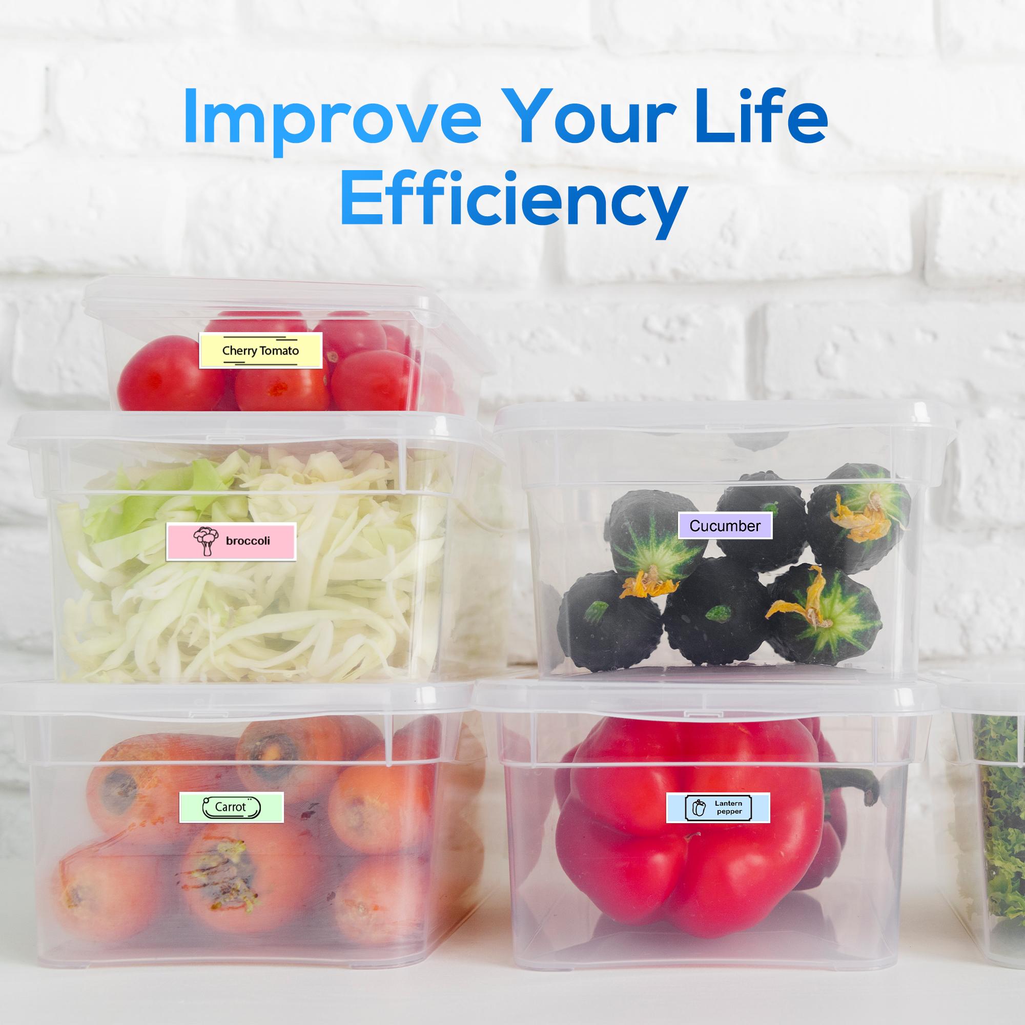 Polono P31S Portable Label Printer Wireless Mini Sticker Printer with Tape for Study Notes, Barcodes, Memos, Christmas Gifts